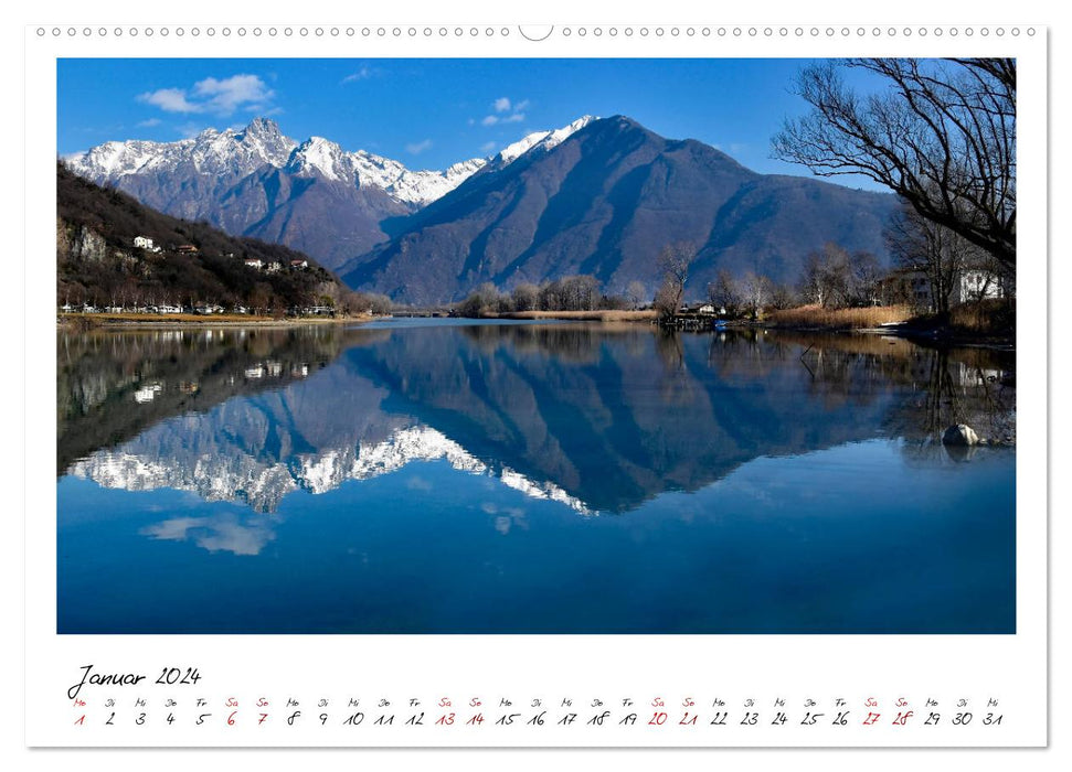 Le magnifique nord du lac de Côme (Calendrier mural CALVENDO Premium 2024) 