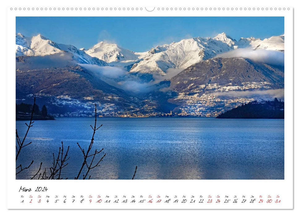 Der schöne Norden des Lago di Como (CALVENDO Premium Wandkalender 2024)