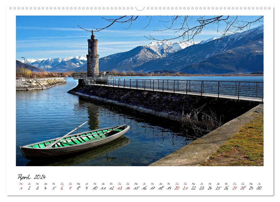 Der schöne Norden des Lago di Como (CALVENDO Premium Wandkalender 2024)