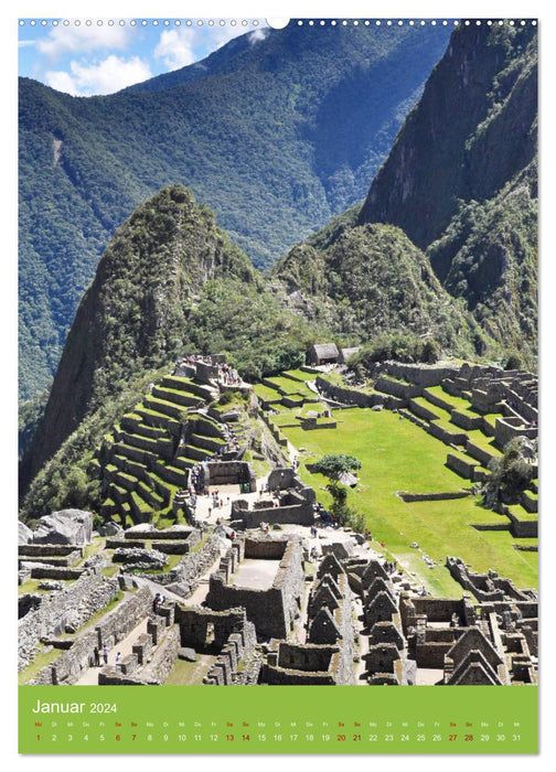 Erlebe mit mir Machu Picchu (CALVENDO Wandkalender 2024)
