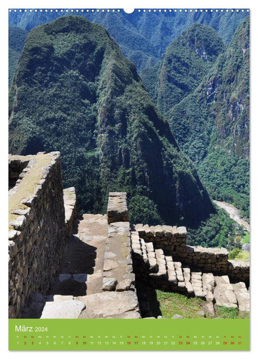 Découvrez le Machu Picchu avec moi (calendrier mural CALVENDO 2024) 