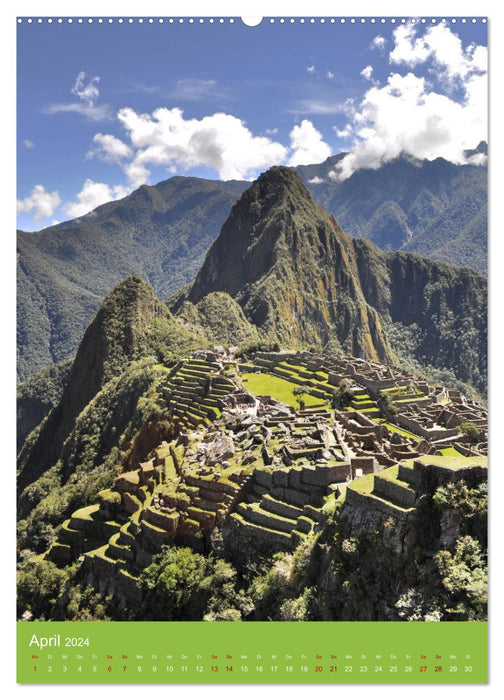 Découvrez le Machu Picchu avec moi (calendrier mural CALVENDO 2024) 