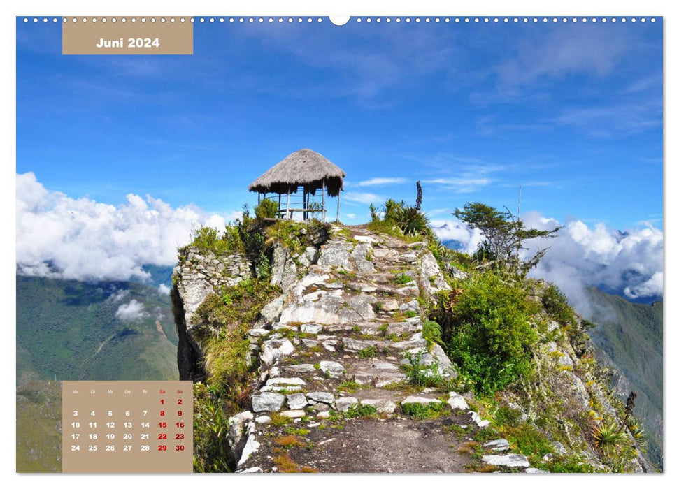 Erlebe mit mir das Inkareich Machu Picchu (CALVENDO Wandkalender 2024)