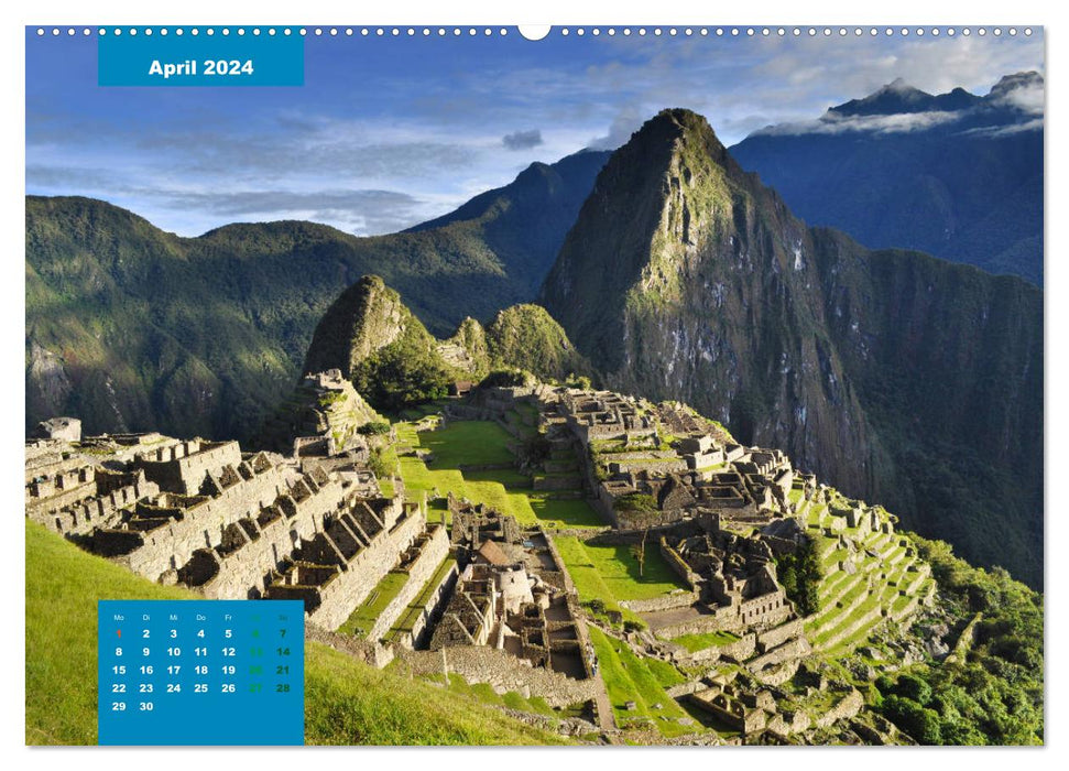 Découvrez avec moi l'incontournable Pérou (calendrier mural CALVENDO 2024) 