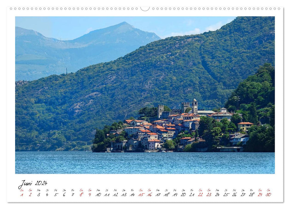 Der schöne Norden des Lago di Como (CALVENDO Wandkalender 2024)