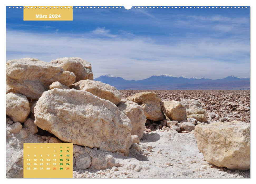 Erlebe mit mir das farbenfrohe Chile (CALVENDO Premium Wandkalender 2024)