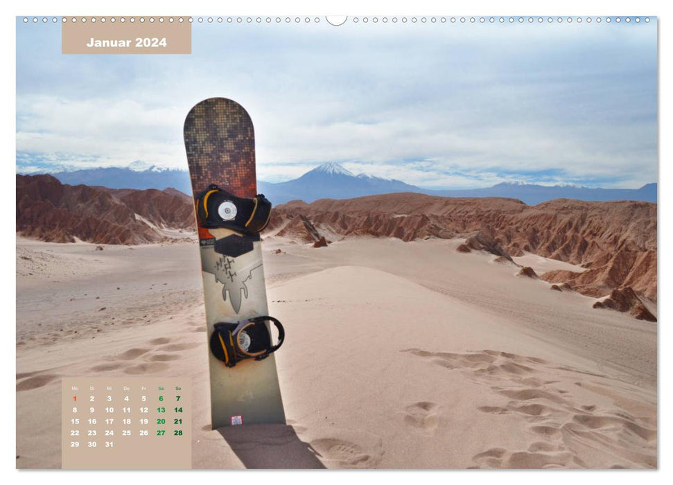 Découvrez avec moi le désert le plus sec de la planète, Atacama (calendrier mural CALVENDO 2024) 