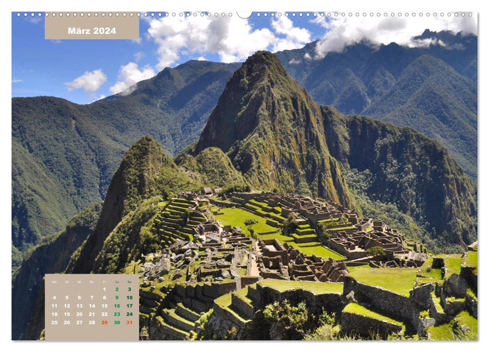 Erlebe mit mir das spannende Südamerika (CALVENDO Premium Wandkalender 2024)