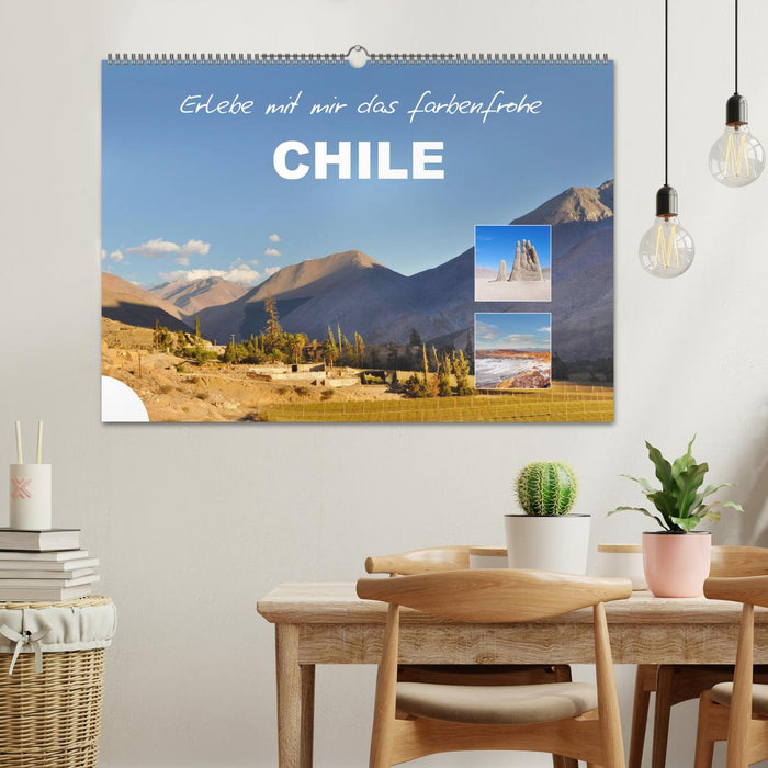 Erlebe mit mir das farbenfrohe Chile (CALVENDO Wandkalender 2024)