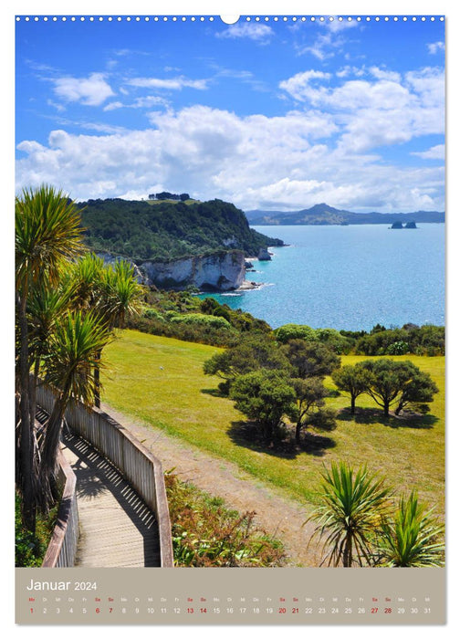 Erlebe mit mir die Nordinsel von Neuseeland (CALVENDO Premium Wandkalender 2024)