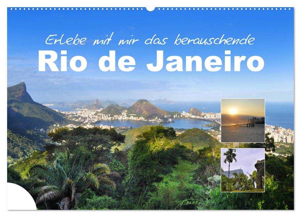 Vivez l’enivrant Rio de Janeiro avec moi (calendrier mural CALVENDO 2024) 
