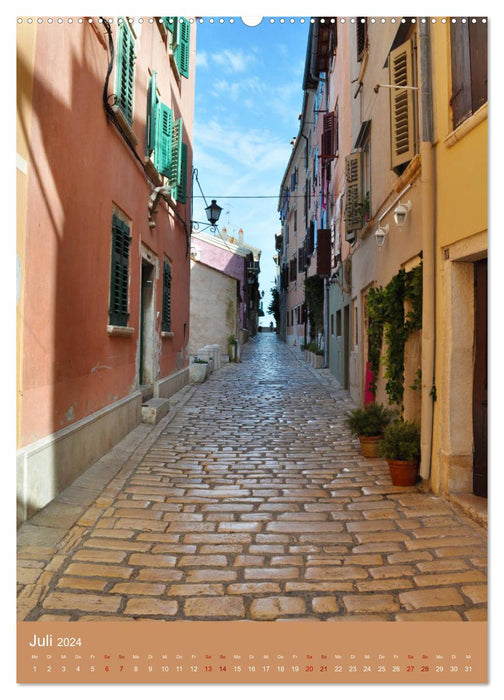 Découvrez avec moi les plus belles rues de Croatie (Calendrier mural CALVENDO Premium 2024) 