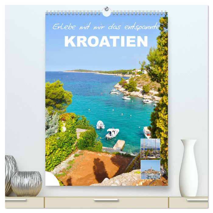 Découvrez la Croatie détendue avec moi (Calendrier mural CALVENDO Premium 2024) 