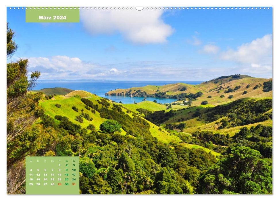 Découvrez la Nouvelle-Zélande spectaculaire avec moi (calendrier mural CALVENDO 2024) 