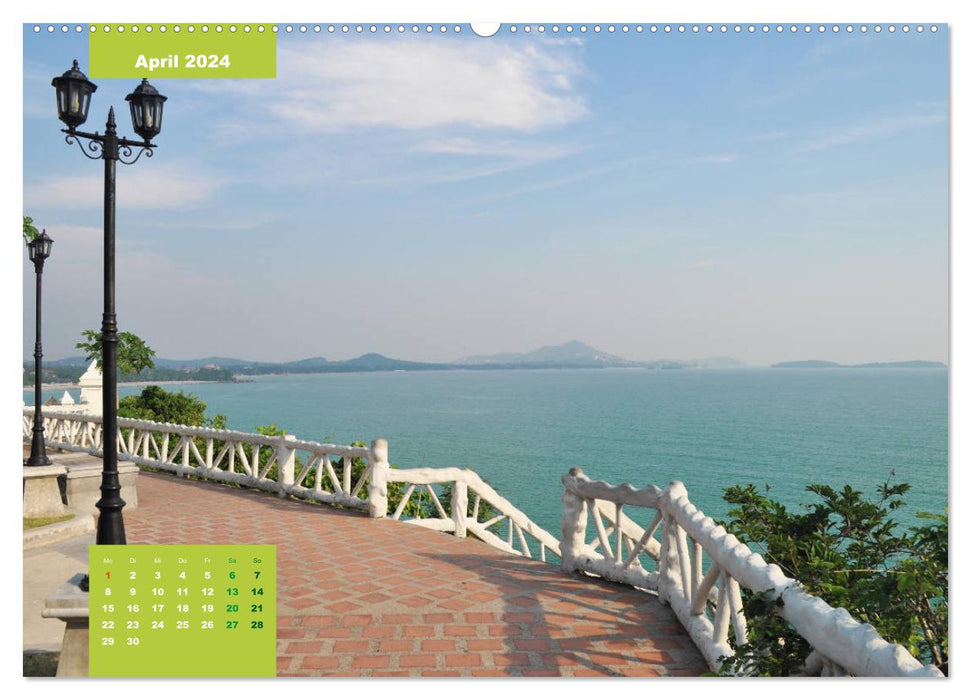 Découvrez la Thaïlande du Sud avec moi (Calendrier mural CALVENDO Premium 2024) 