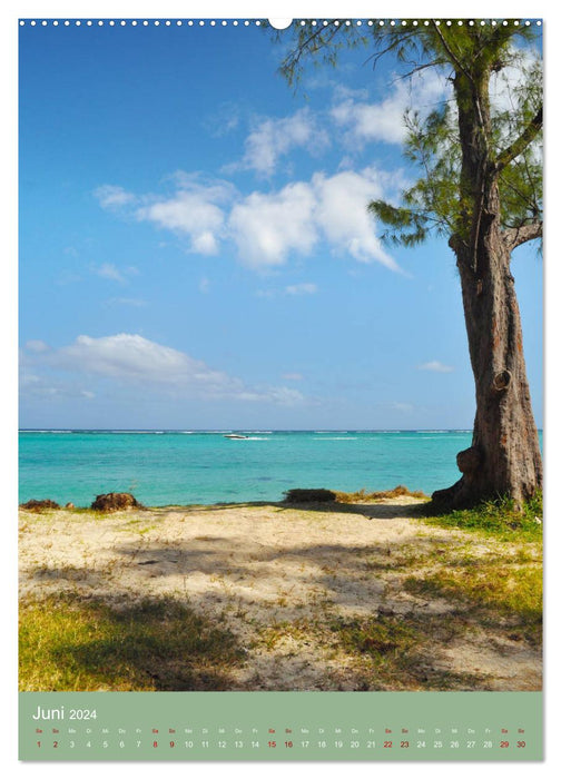 Découvrez avec moi l'île paradisiaque de l'île Maurice (Calendrier mural CALVENDO Premium 2024) 