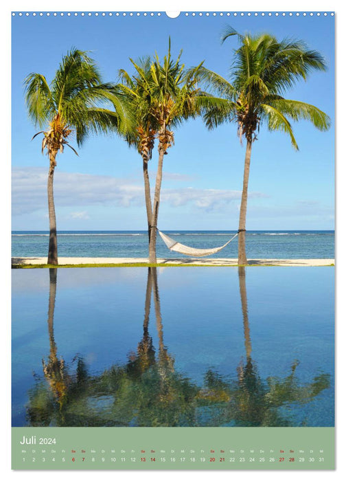 Découvrez avec moi l'île paradisiaque de l'île Maurice (Calendrier mural CALVENDO Premium 2024) 