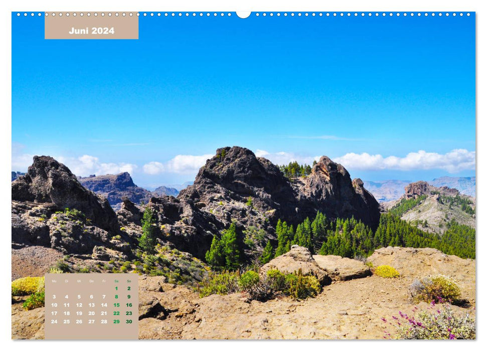 Vivez avec moi la montée vers Roque Nublo (Calendrier mural CALVENDO Premium 2024) 