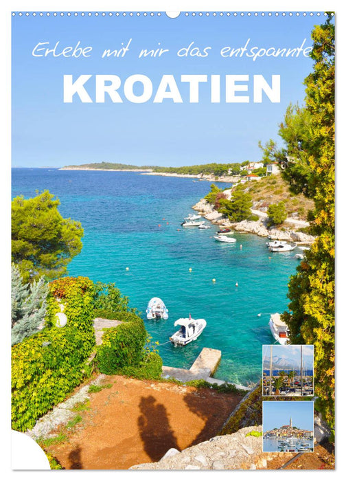 Erlebe mit mir das entspannte Kroatien (CALVENDO Wandkalender 2024)
