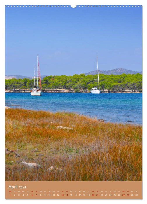 Erlebe mit mir das entspannte Kroatien (CALVENDO Wandkalender 2024)