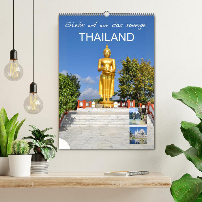 Découvrez la Thaïlande ensoleillée avec moi (calendrier mural CALVENDO 2024) 