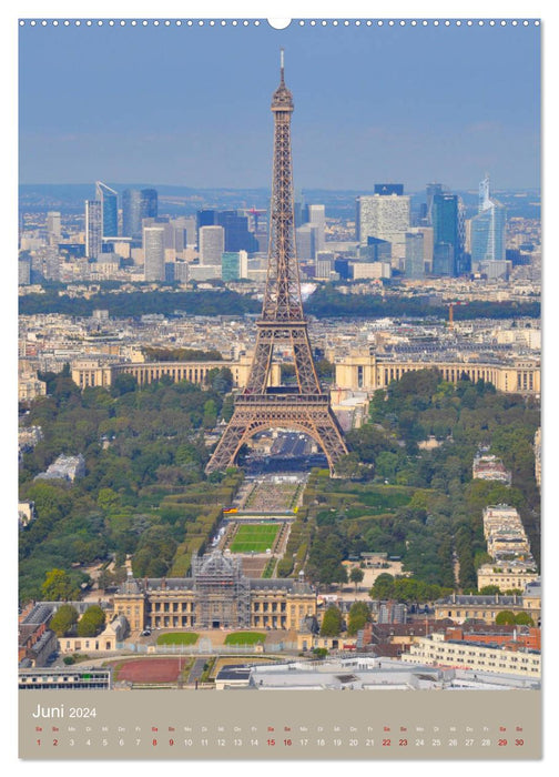 Découvrez avec moi la Tour Eiffel sous ses plus beaux côtés (Calendrier mural CALVENDO 2024) 