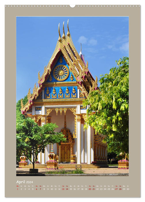 Découvrez avec moi la Thaïlande originale (calendrier mural CALVENDO 2024) 