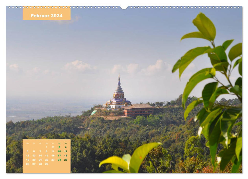 Découvrez la Thaïlande du Nord avec moi (calendrier mural CALVENDO 2024) 