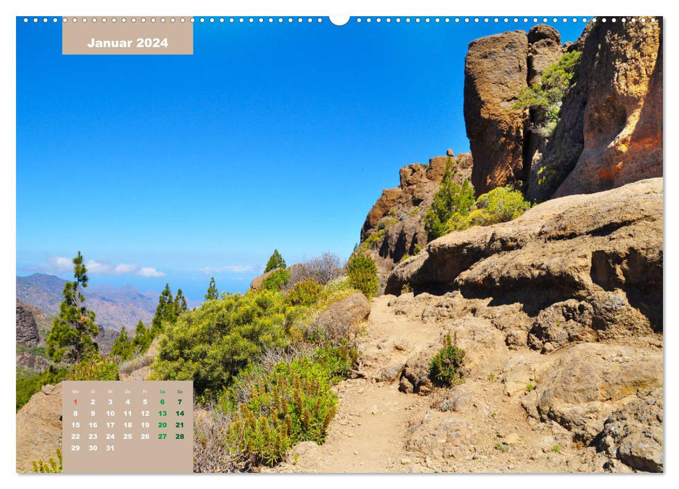 Erlebe mit mir den Aufstieg zum Roque Nublo (CALVENDO Wandkalender 2024)