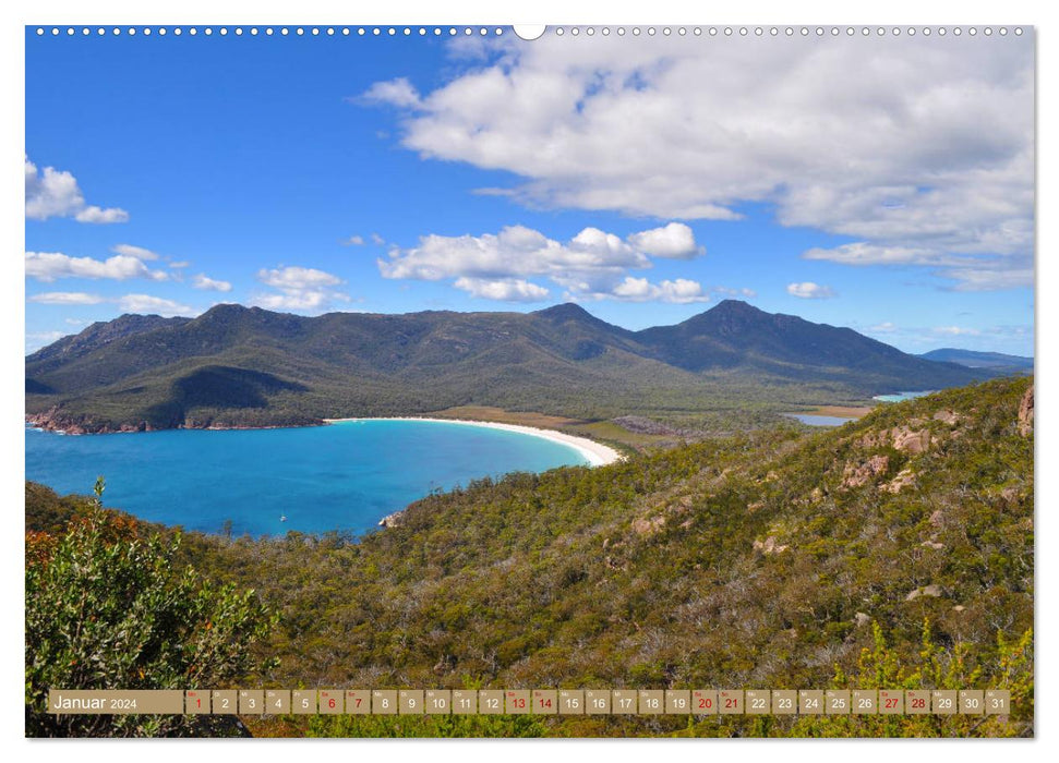 Erlebe mit mir das geheimnisvolle Tasmanien (CALVENDO Premium Wandkalender 2024)