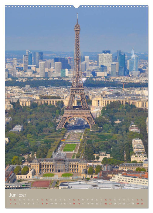 Découvrez avec moi la Tour Eiffel sous ses plus beaux côtés (Calendrier mural CALVENDO Premium 2024) 