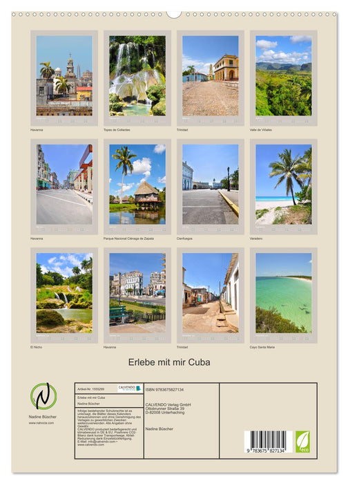 Erlebe mit mir Cuba (CALVENDO Premium Wandkalender 2024)