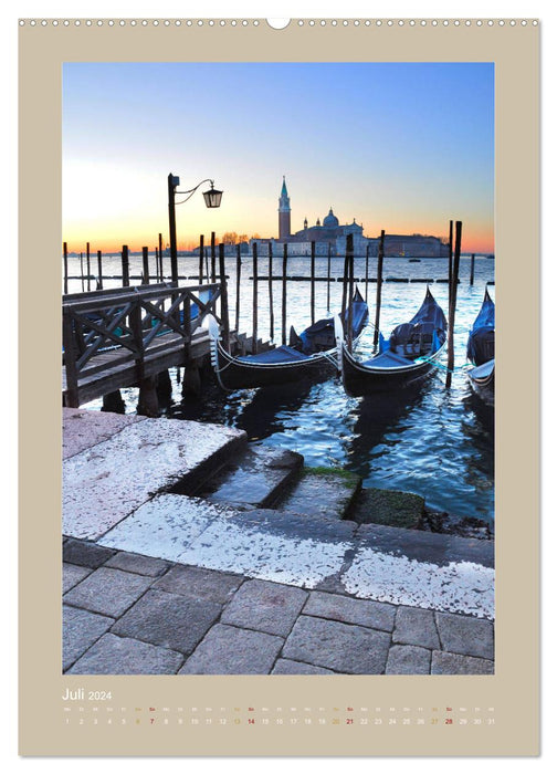 Erlebe mit mir Venedig im Winter (CALVENDO Premium Wandkalender 2024)