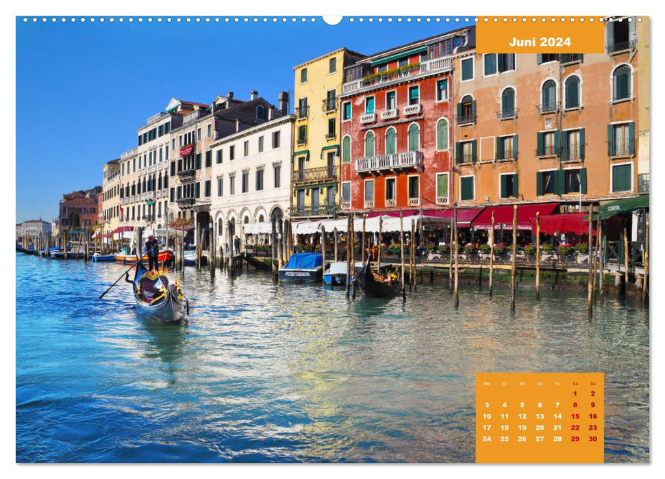 Erlebe mit mir die Lagunenstadt Venedig (CALVENDO Premium Wandkalender 2024)