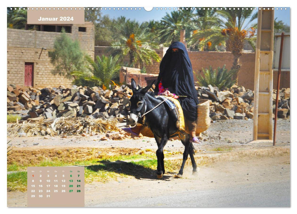 Erlebe mit mir das lebendige Marokko (CALVENDO Premium Wandkalender 2024)