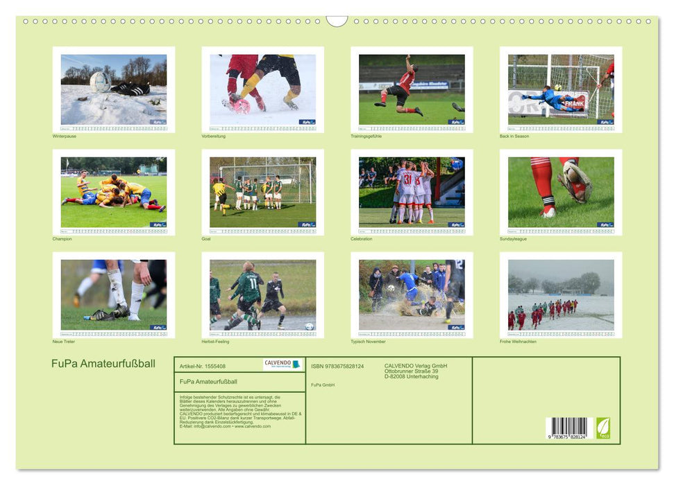 Der Amateurfußball-Kalender (CALVENDO Wandkalender 2024)