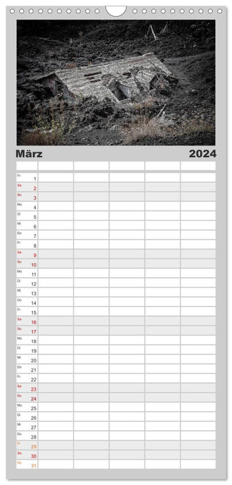 Ätna - Vulkanlandschaften (CALVENDO Familienplaner 2024)