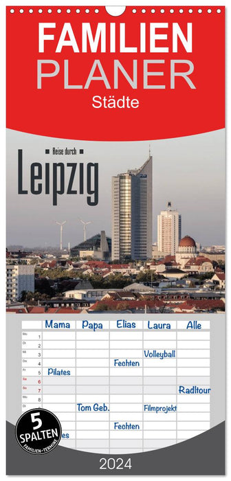 Reise durch Leipzig (CALVENDO Familienplaner 2024)