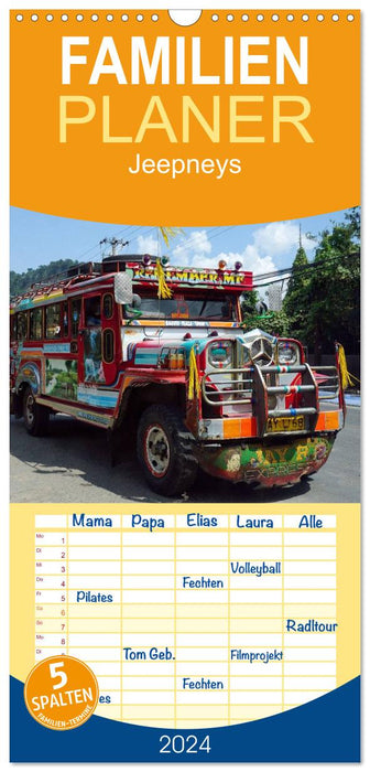 Jeepneys (CALVENDO Familienplaner 2024)