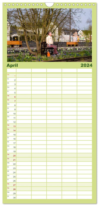 Landesgartenschau Oelsnitz im Erzgebirge - Frühjahrsimpressionen (CALVENDO Familienplaner 2024)