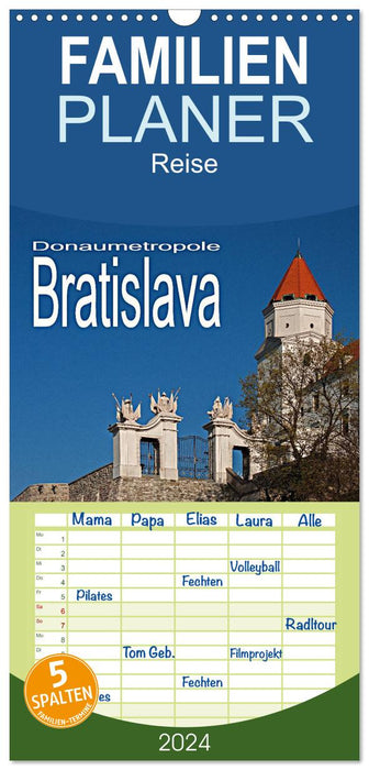 Donaumetropole Bratislava (CALVENDO Familienplaner 2024)
