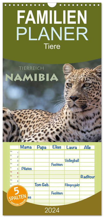 Tierreich Namibia (CALVENDO Familienplaner 2024)
