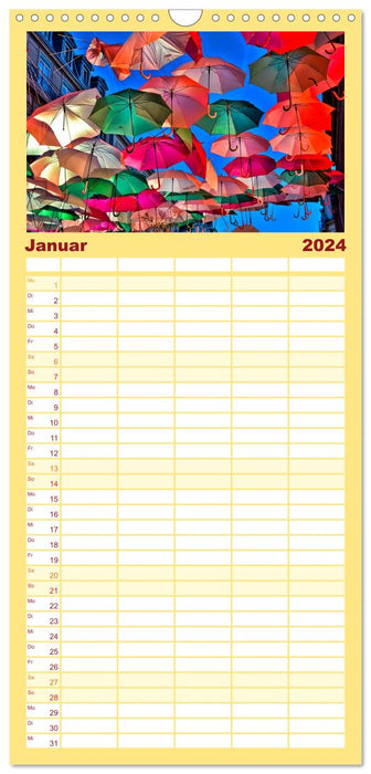 Regenschirm (CALVENDO Familienplaner 2024)