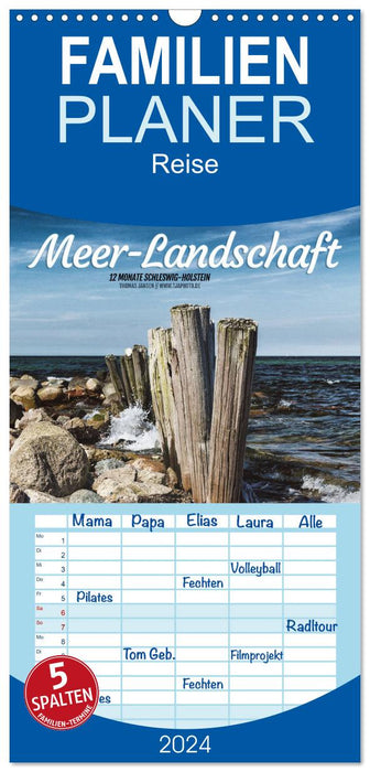 Meer-Landschaft - 12 Monate Schleswig Holstein (CALVENDO Familienplaner 2024)