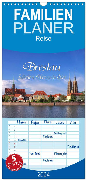 Breslau - Schlesiens Herz an der Oder (CALVENDO Familienplaner 2024)