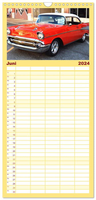 Retro Cars (CALVENDO Familienplaner 2024)