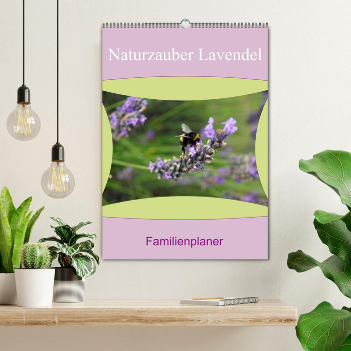 Naturzauber Lavendel - Familienplaner (CALVENDO Wandkalender 2024)