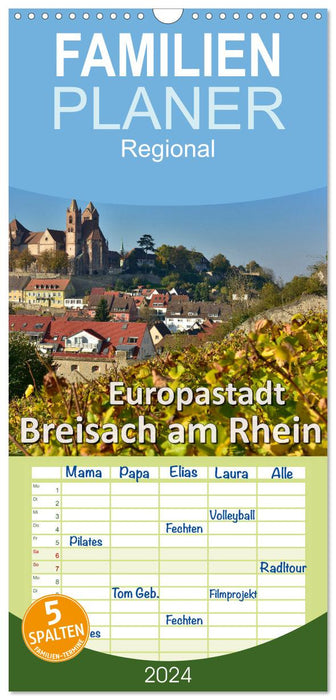 Europastadt Breisach am Rhein (CALVENDO Familienplaner 2024)