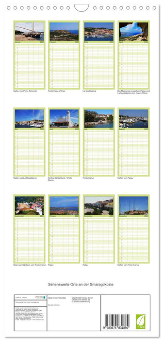 Sehenswerte Orte an der Smaragdküste (CALVENDO Familienplaner 2024)