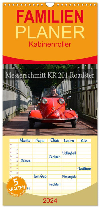 Messerschmitt KR 201 Roadster (CALVENDO Familienplaner 2024)